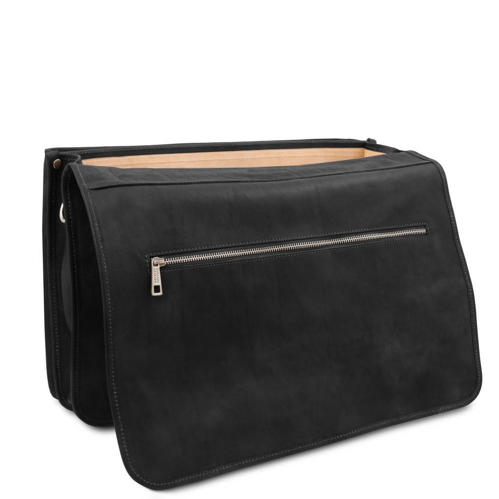 Tuscany Leather Ancona Datorväska #Färg_Svart