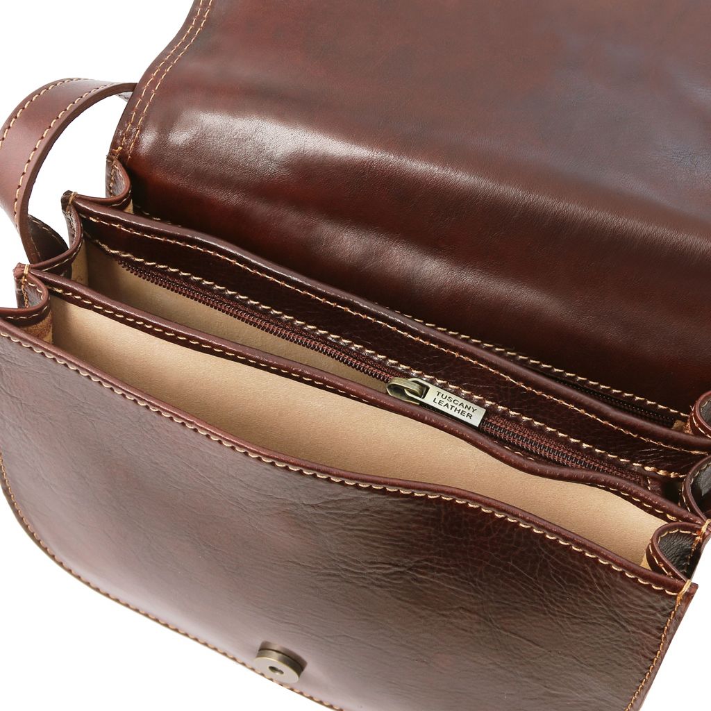 Tuscany Leather Isabella Axelremsväska #Färg_Brun