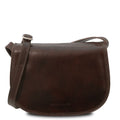 Tuscany Leather Isabella Axelremsväska #Färg_Mörkbrun