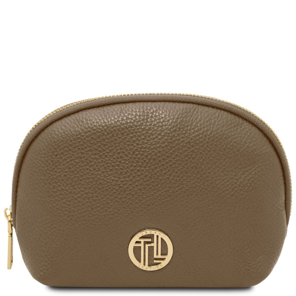 Tuscany Leather Vera Necessär #Färg_Mörk Taupe