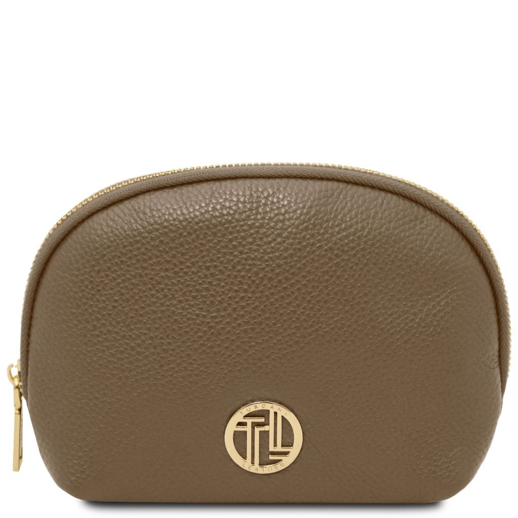 Tuscany Leather Vera Necessär #Färg_Mörk Taupe
