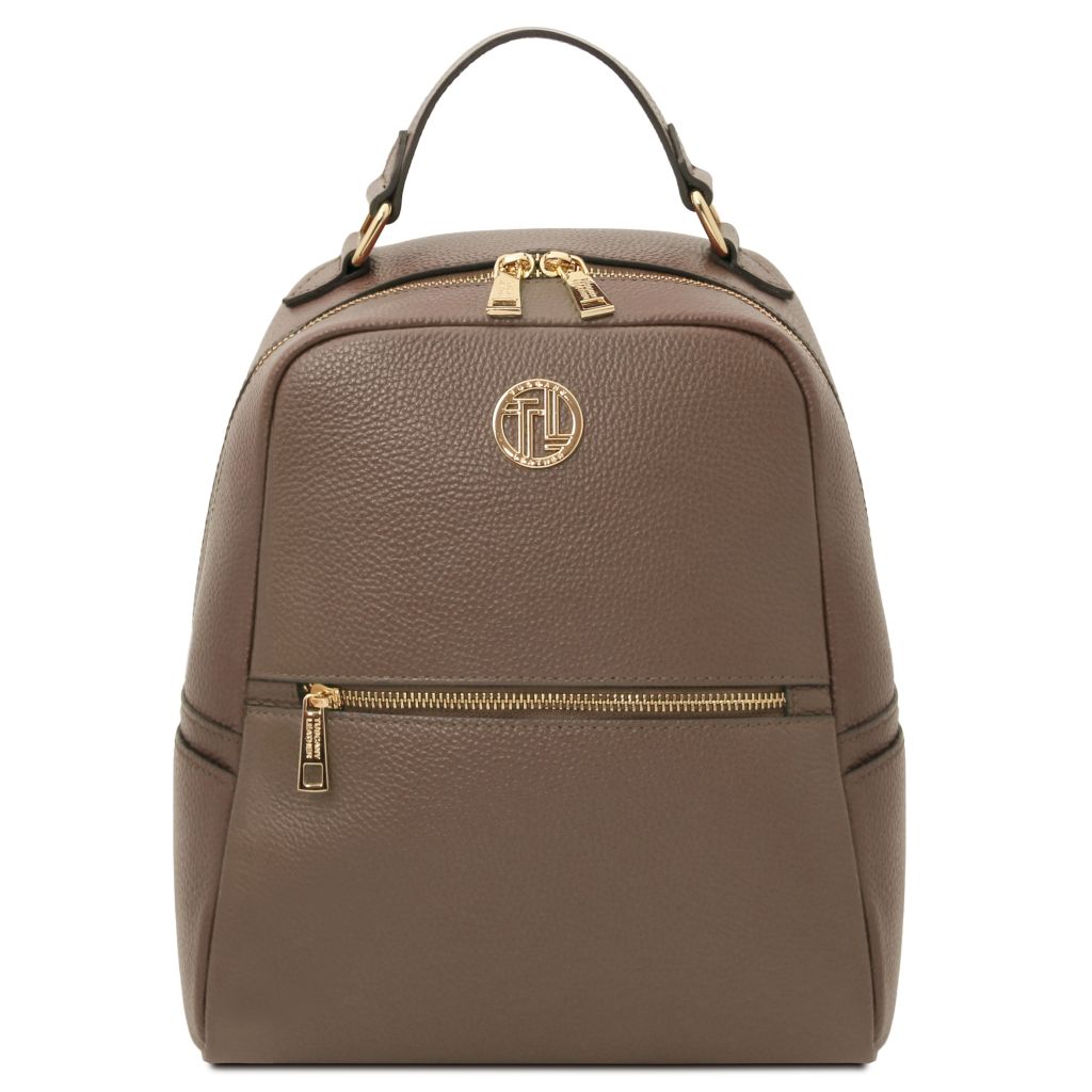 Tuscany Leather Prisma Ryggsäck #Färg_Mörk Taupe