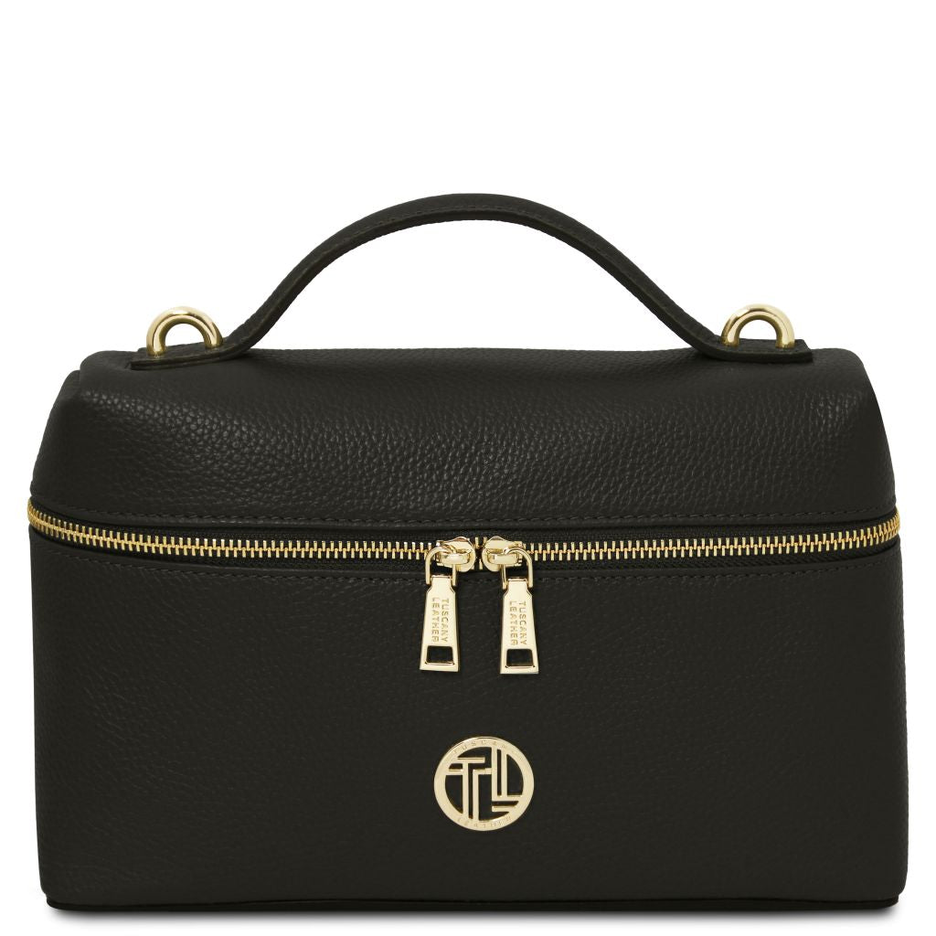 Tuscany Leather Scrigno Handväska #Färg_Svart