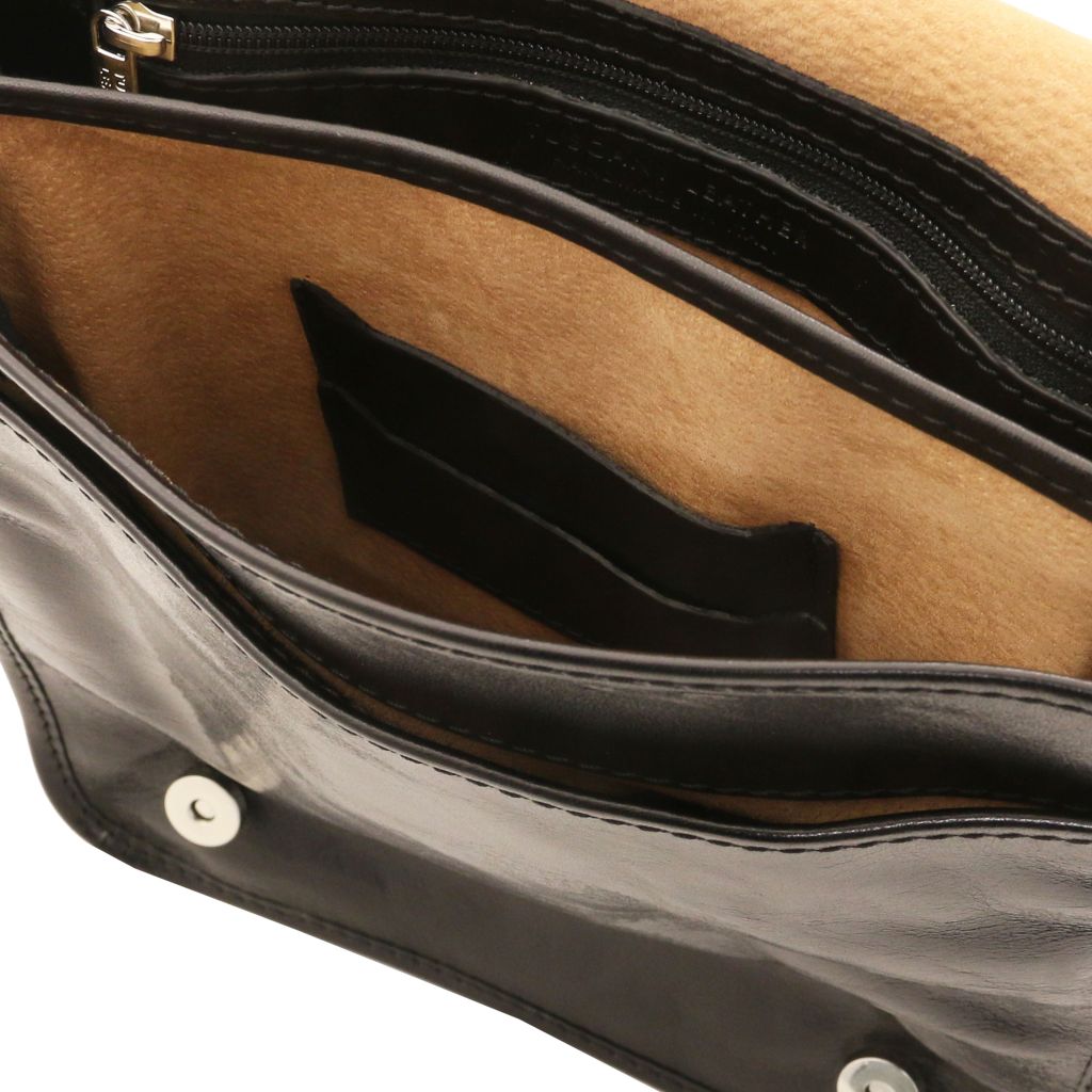 Tuscany Leather TL Messenger Axelremsväska #Färg_Svart
