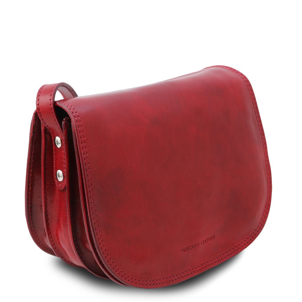 Tuscany Leather Isabella Axelremsväska #Färg_Röd