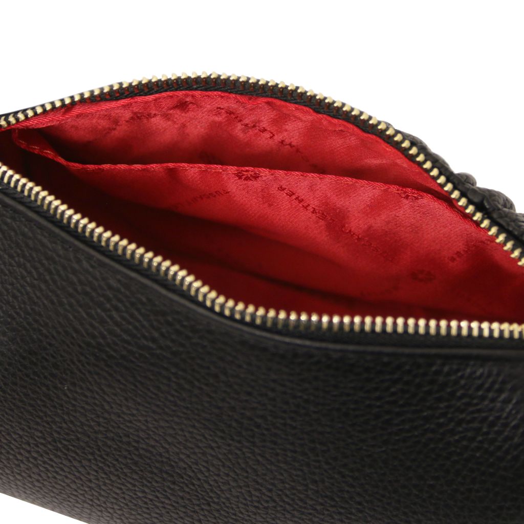 Tuscany Leather Chantilly Handväska #Färg_Svart