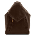 Tuscany Leather Delhi Ryggsäck #Färg_Mörkbrun