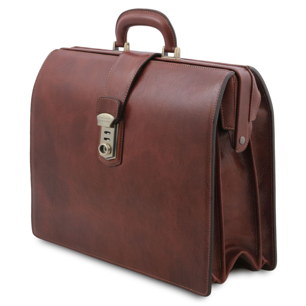 Tuscany Leather Canova Datorväska #Färg_Mörkbrun