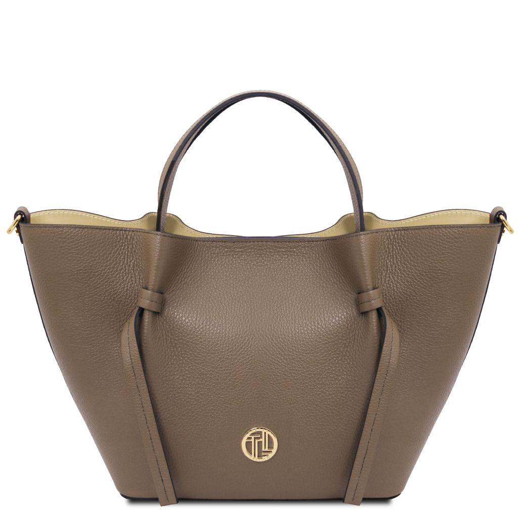 Tuscany Leather Legame L Handväska #Färg_Mörk Taupe