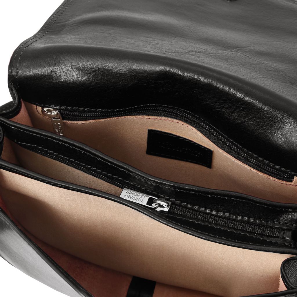 Tuscany Leather Isabella Axelremsväska #Färg_Svart