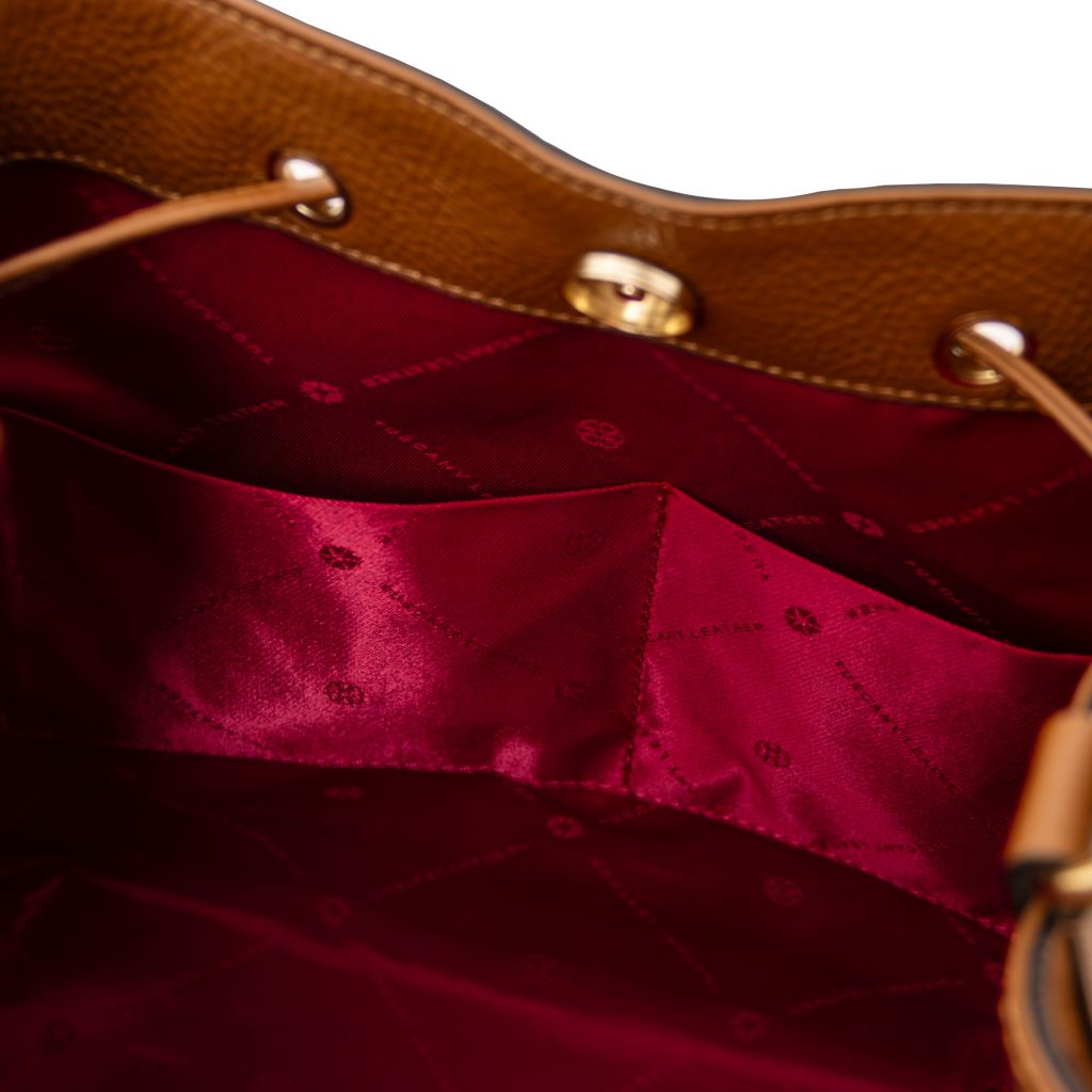 Tuscany Leather Minerva Handväska #Färg_Bordeaux