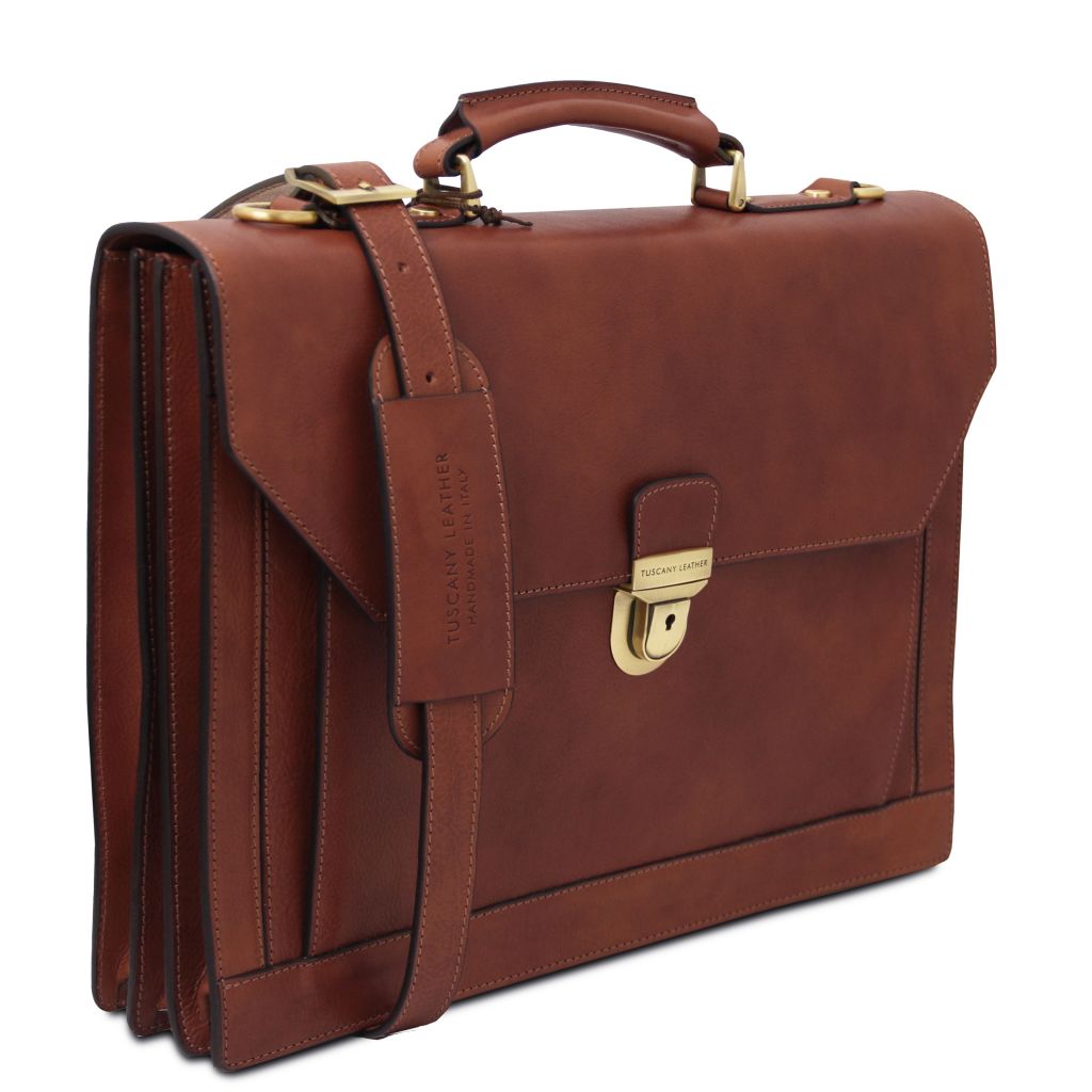 Tuscany Leather Cremona Portfölj #Färg_Brun