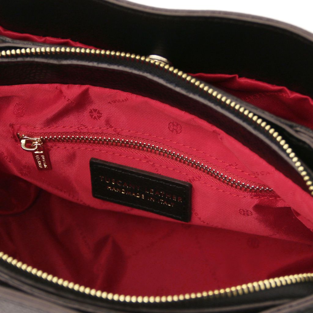 Tuscany Leather Abby Handväska #Färg_Svart