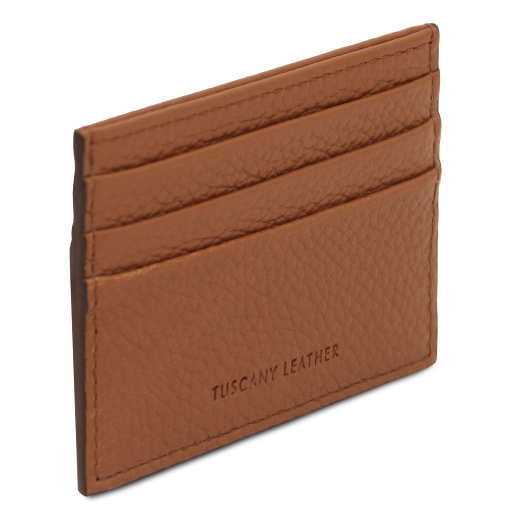 Tuscany Leather Card Holder Korthållare #Färg_Cognac