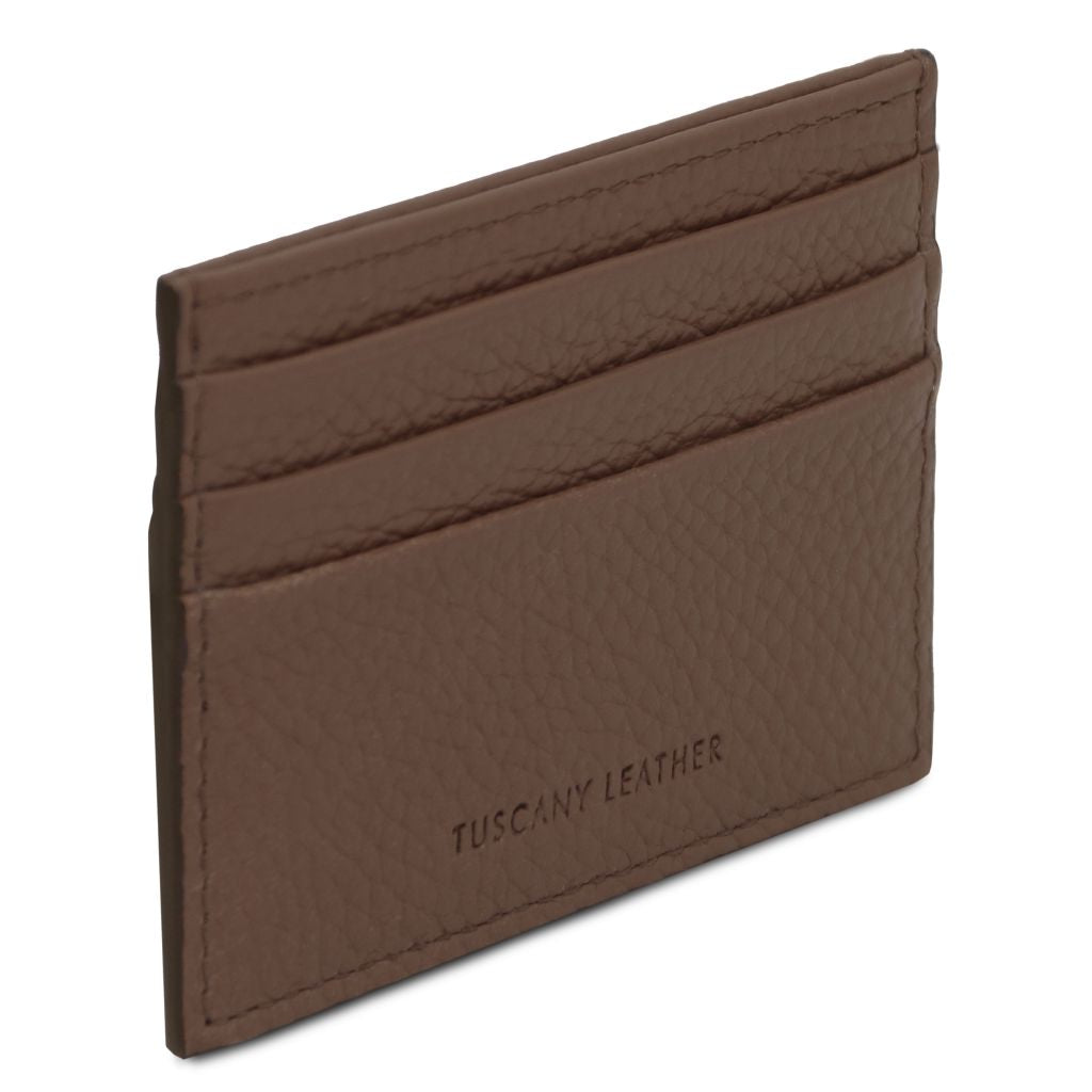 Tuscany Leather Card Holder Korthållare #Färg_Tobak