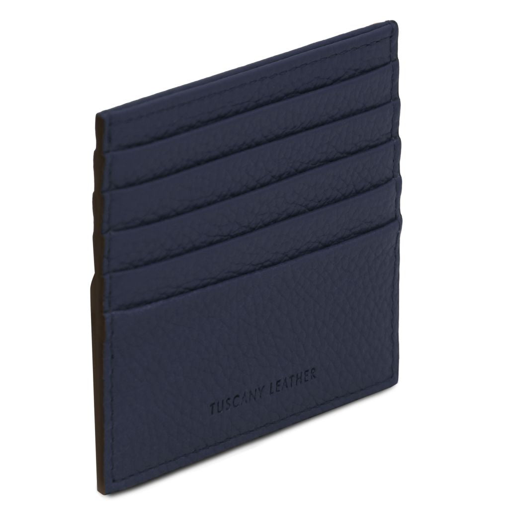 Tuscany Leather Card Holder Korthållare #Färg_Mörkblå