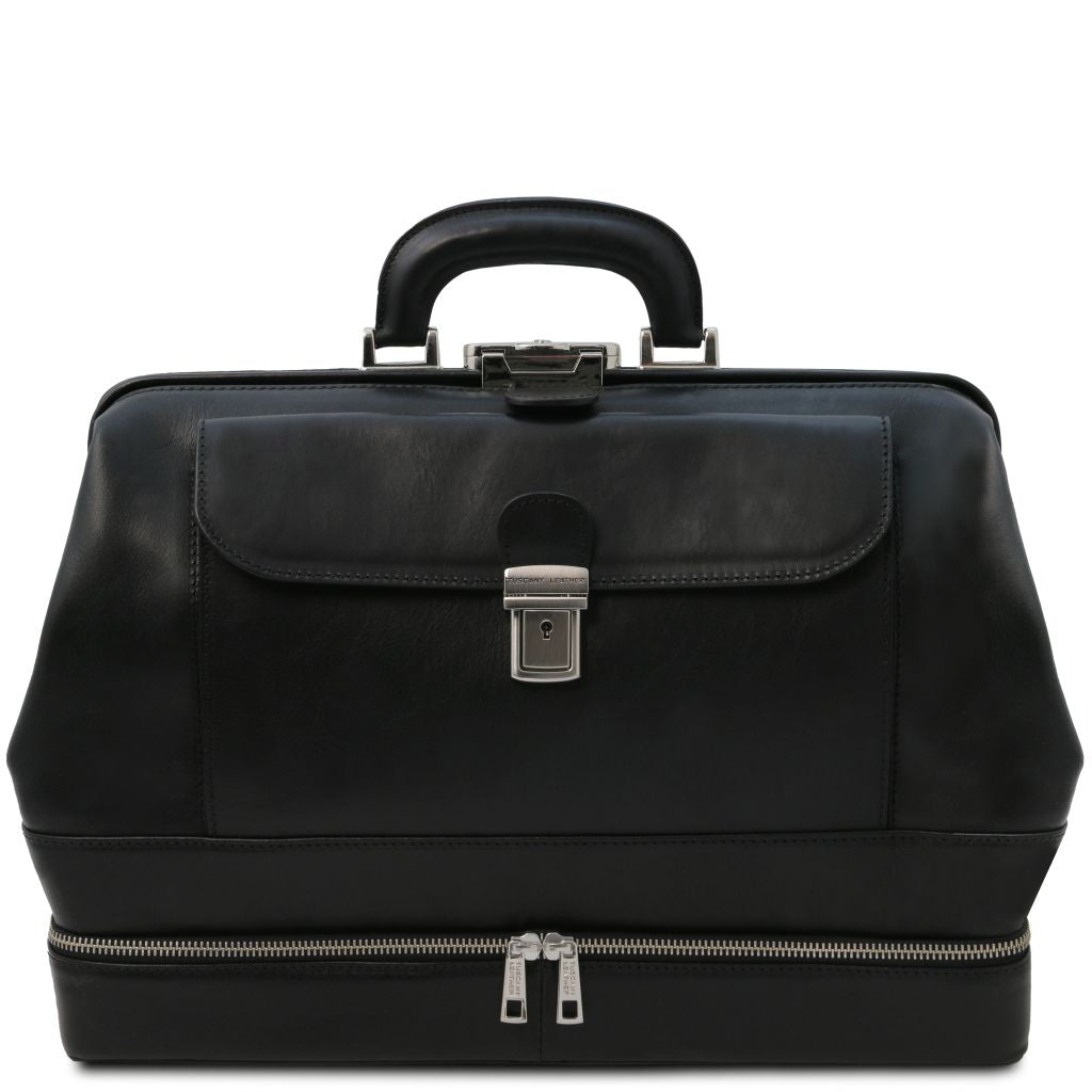 Tuscany Leather Giotto Doktorsväska #Färg_Svart