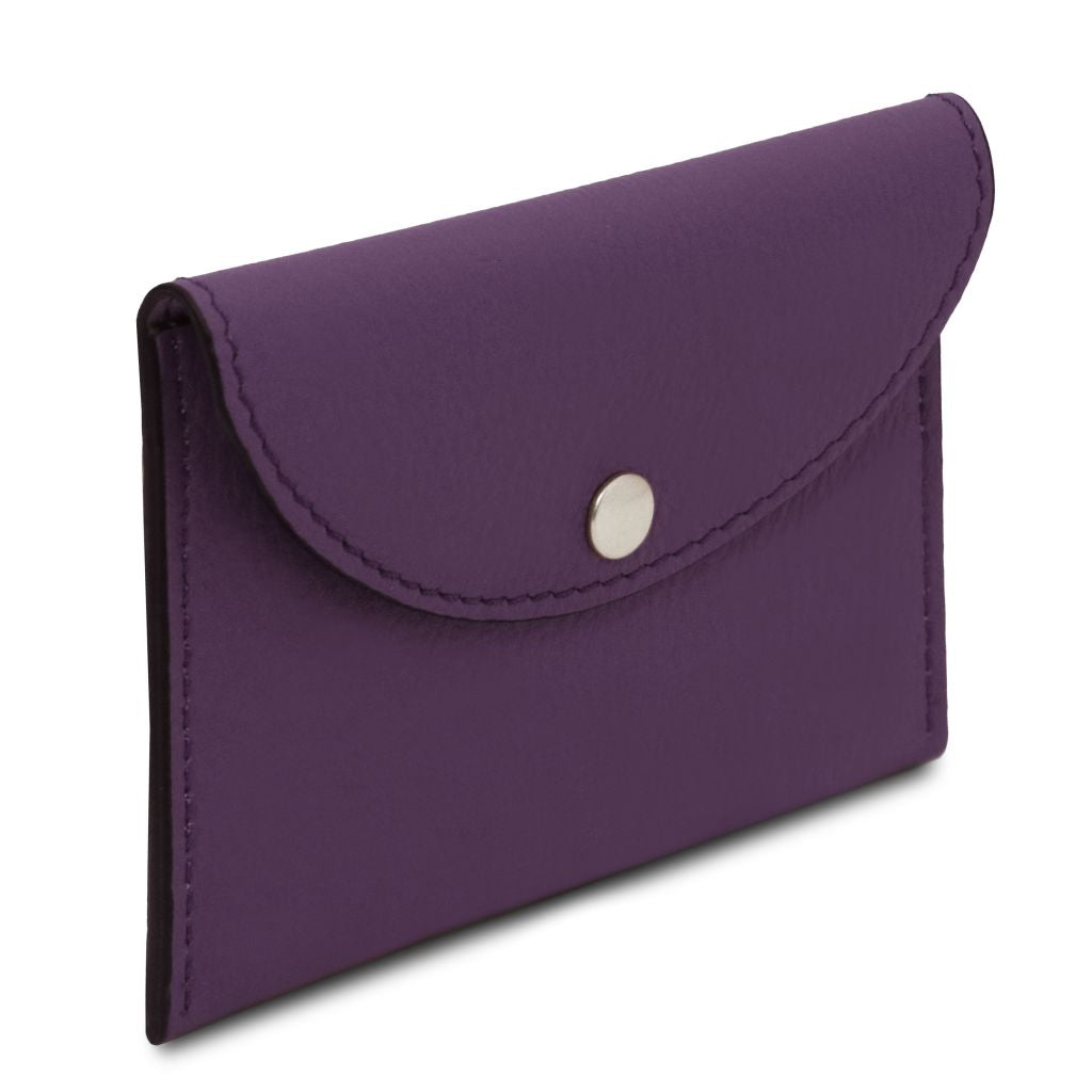 Tuscany Leather Leather Business Card Korthållare #Färg_Lila