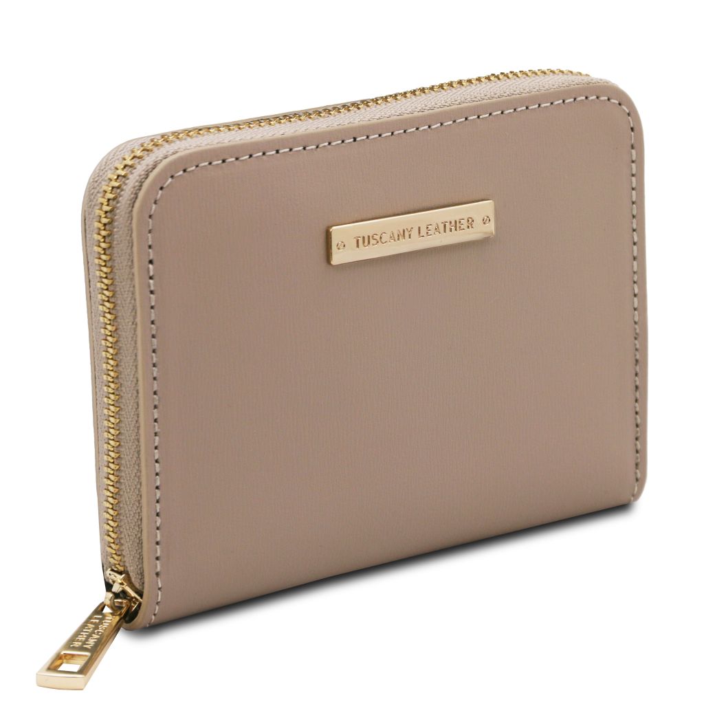 Tuscany Leather Leda Plånbok #Färg_Ljus Taupe