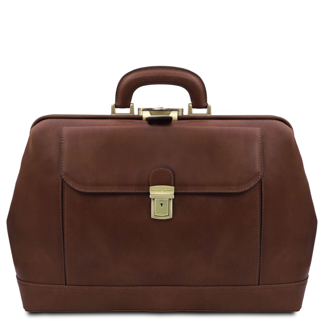 Tuscany Leather Leonardo Doktorsväska #Färg_Brun