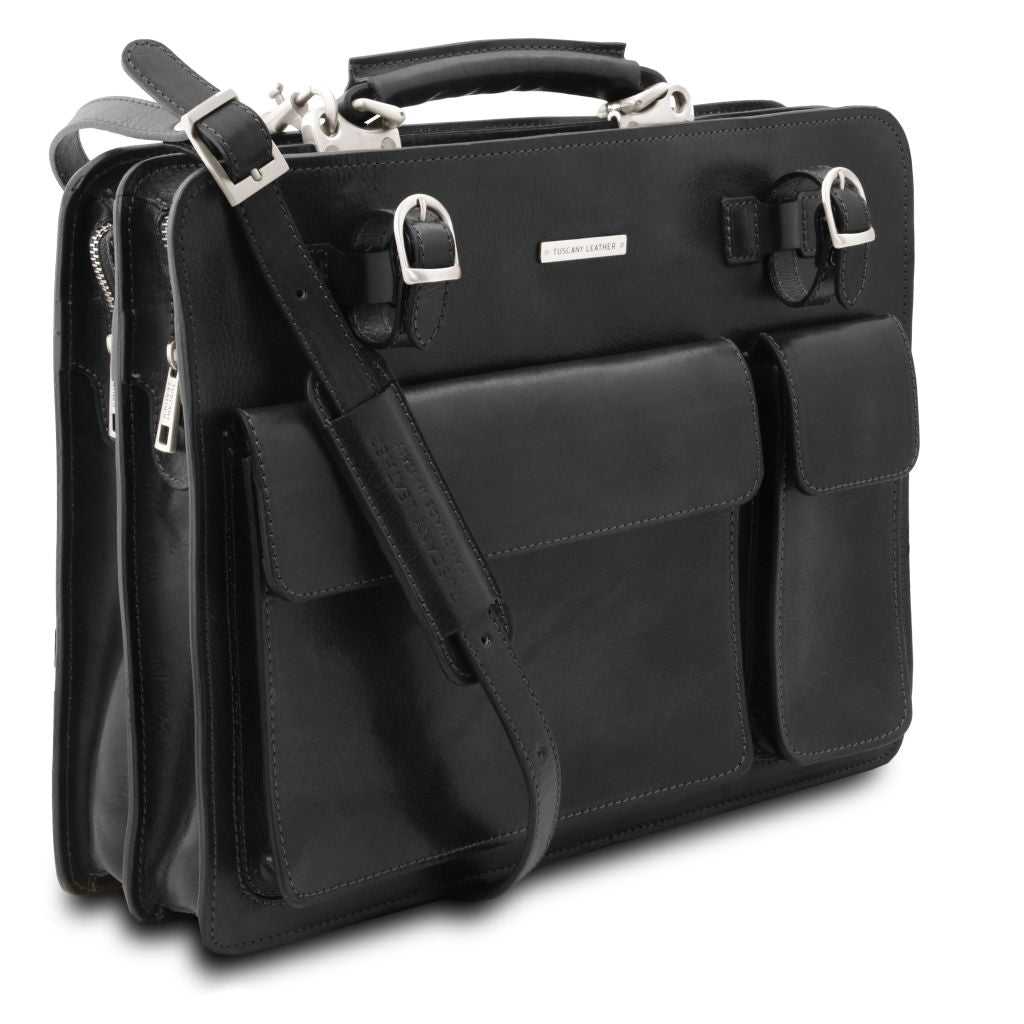 Tuscany Leather Venezia Portfölj #Färg_Svart