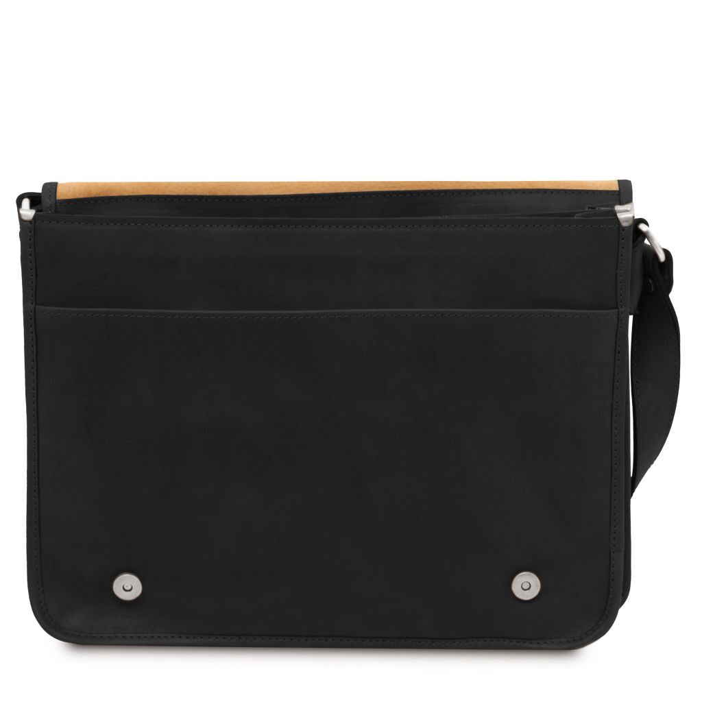 Tuscany Leather TL Messenger Axelremsväska #Färg_Svart