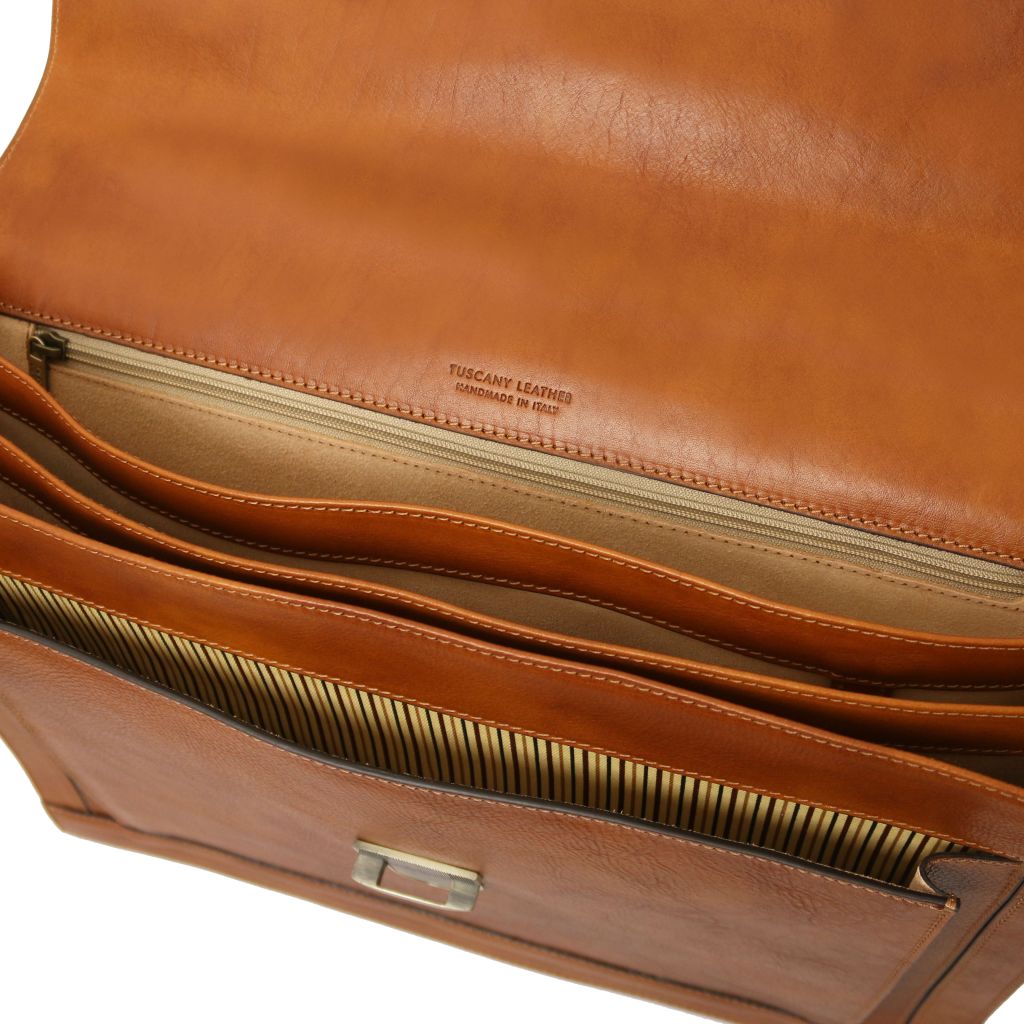 Tuscany Leather Cremona Portfölj #Färg_Cognac