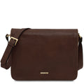 Tuscany Leather TL Messenger Axelremsväska #Färg_Mörkbrun