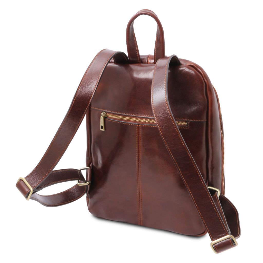 Tuscany Leather Perth Ryggsäck #Färg_Mörkbrun