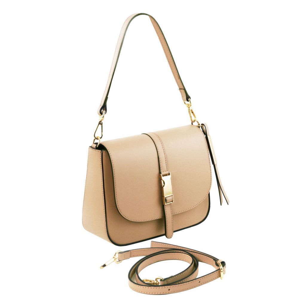 Tuscany Leather Nausica Handväska #Färg_Champagne