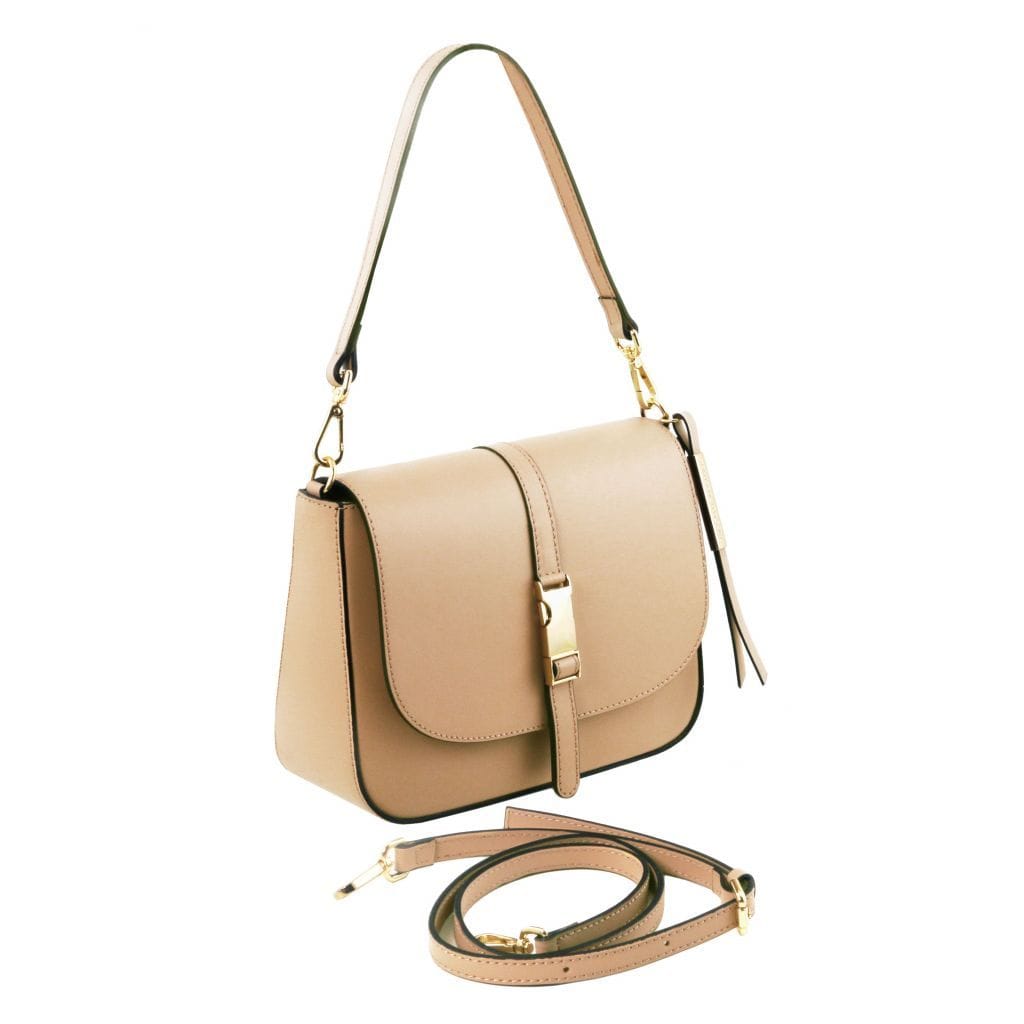 Tuscany Leather Nausica Handväska #Färg_Champagne