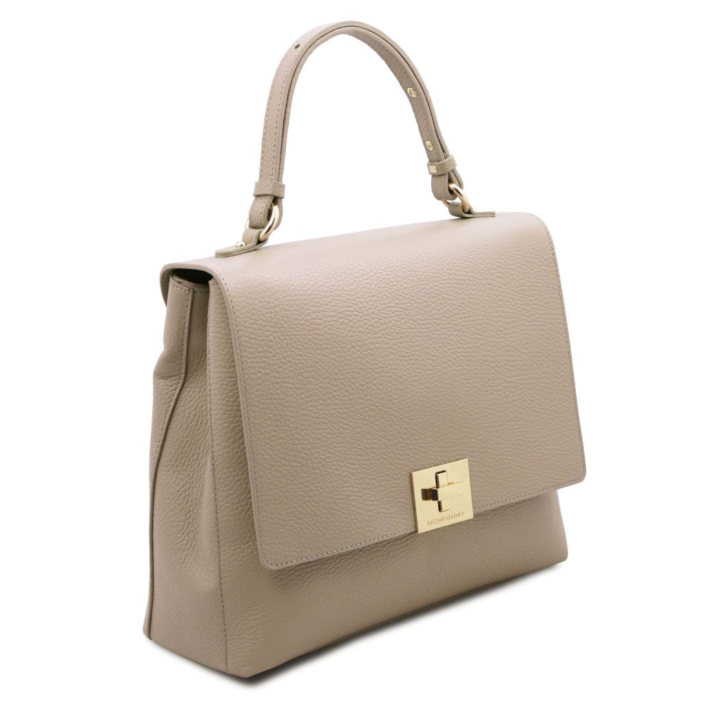 Tuscany Leather Silene Handväska #Färg_Ljus Taupe
