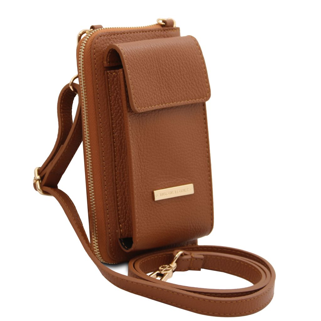 Tuscany Leather TL Bag Axelremsväska #Färg_Cognac
