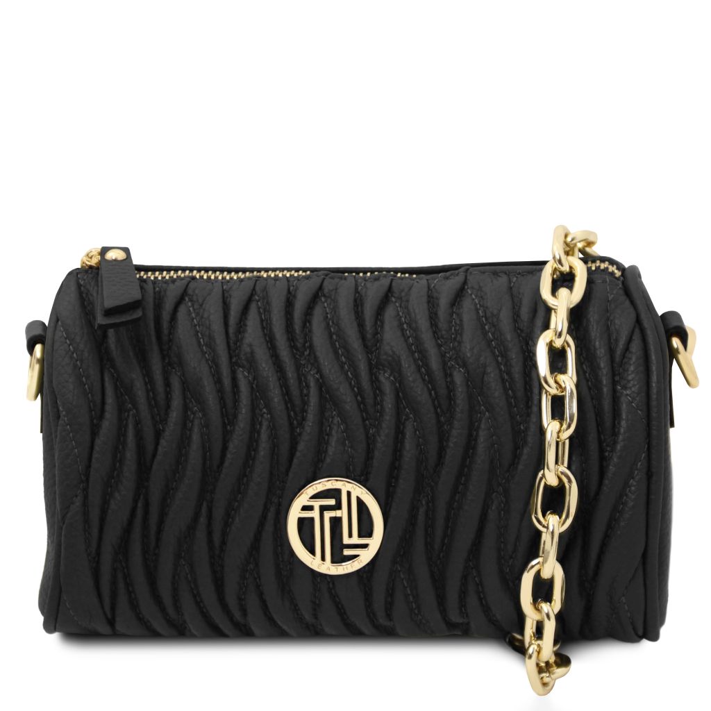 Tuscany Leather Chantilly Handväska #Färg_Svart
