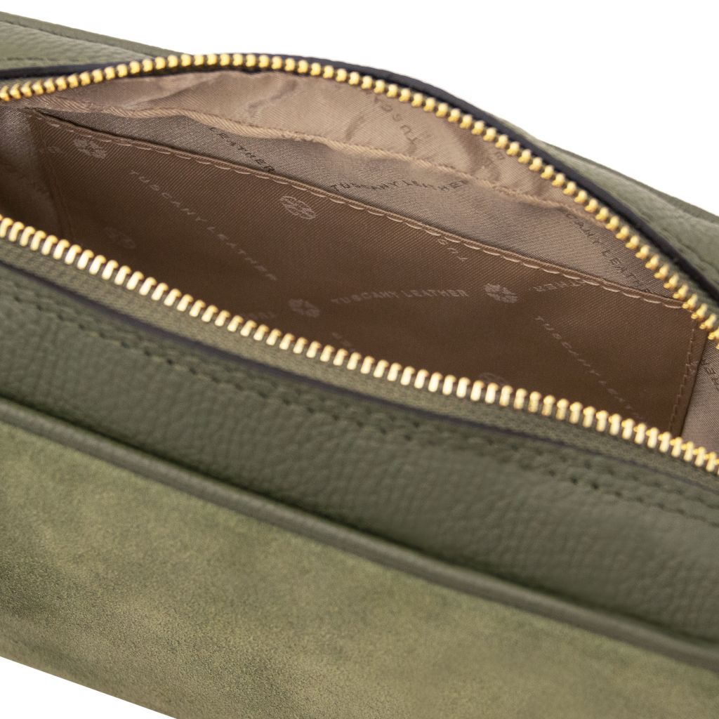 Tuscany Leather Chantilly Axelremsväska #Färg_Skogsgrön