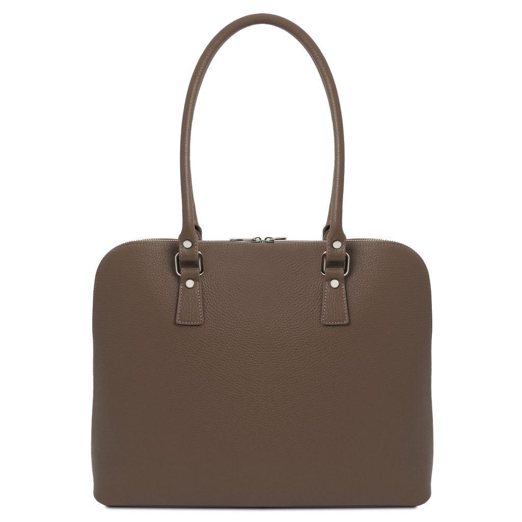Tuscany Leather Magnolia Handväska #Färg_Mörk Taupe