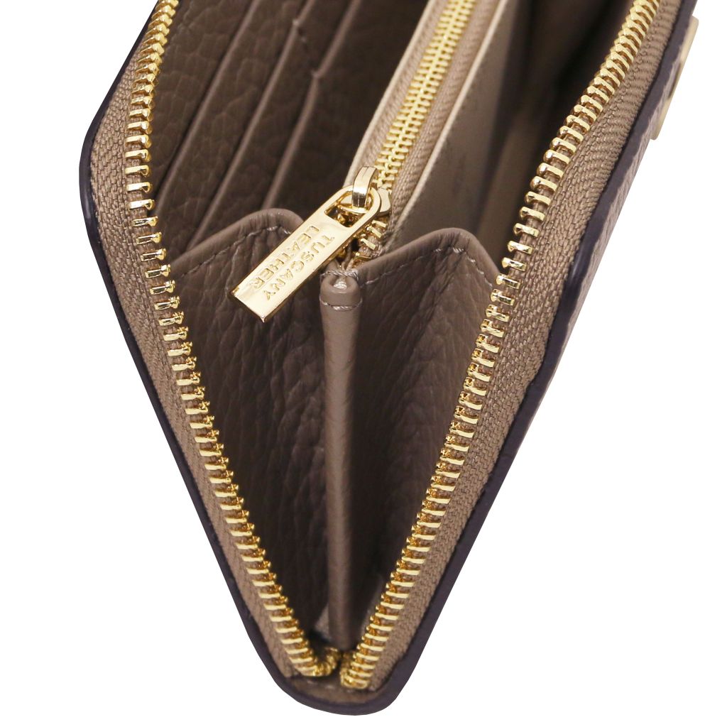 Tuscany Leather Financier Plånbok #Färg_Taupe