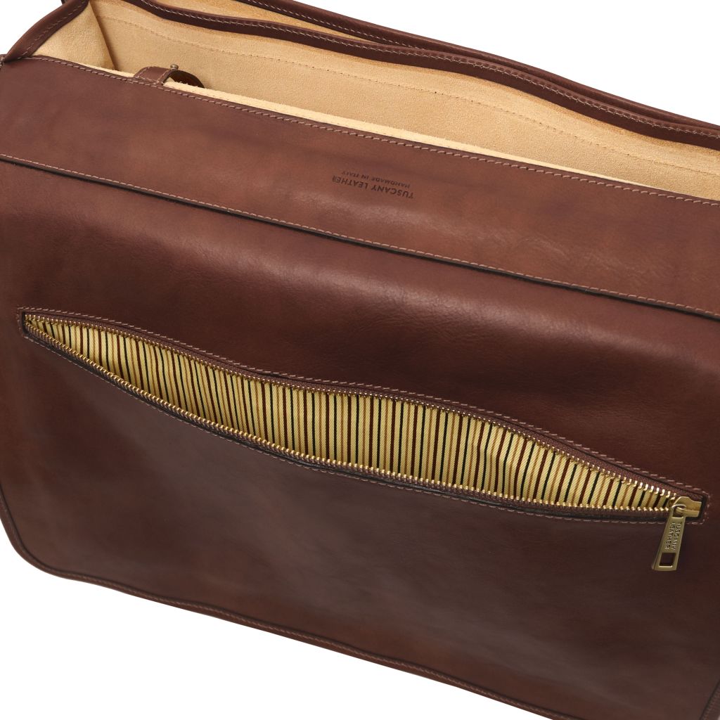 Tuscany Leather Ancona Datorväska #Färg_Brun