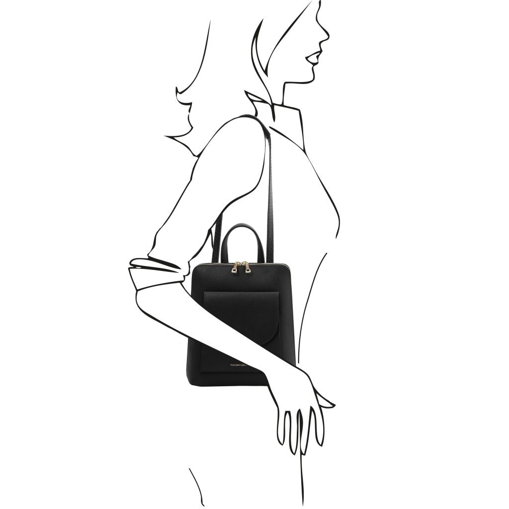 Tuscany Leather TL Bag Ryggsäck #Färg_Svart