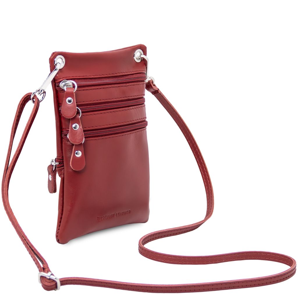 Tuscany Leather TL Bag Axelremsväska #Färg_Röd