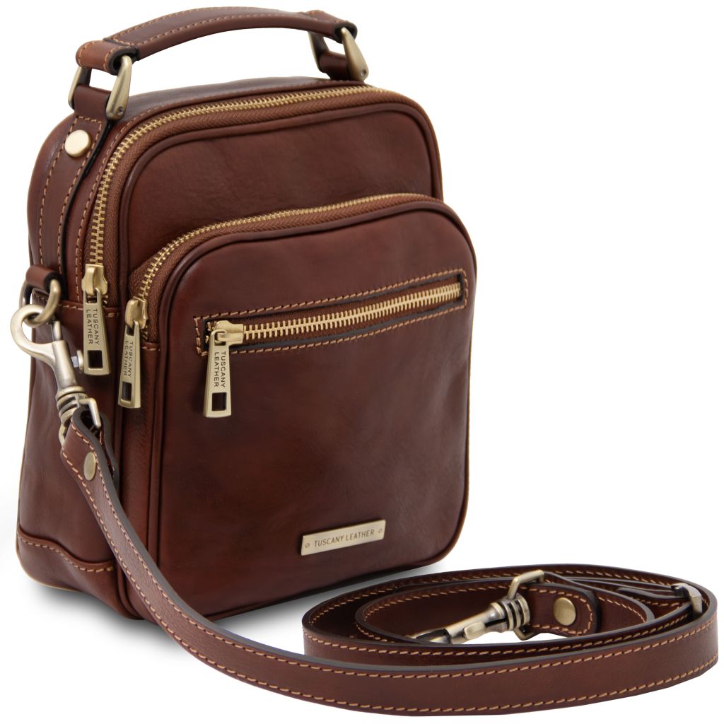Tuscany Leather Paul Axelremsväska #Färg_Brun
