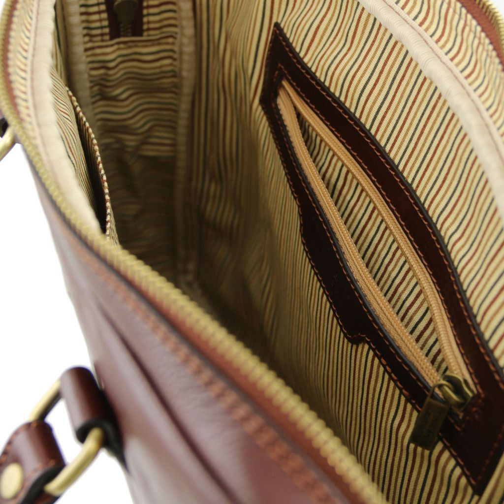 Tuscany Leather Prato Datorväska #Färg_Brun
