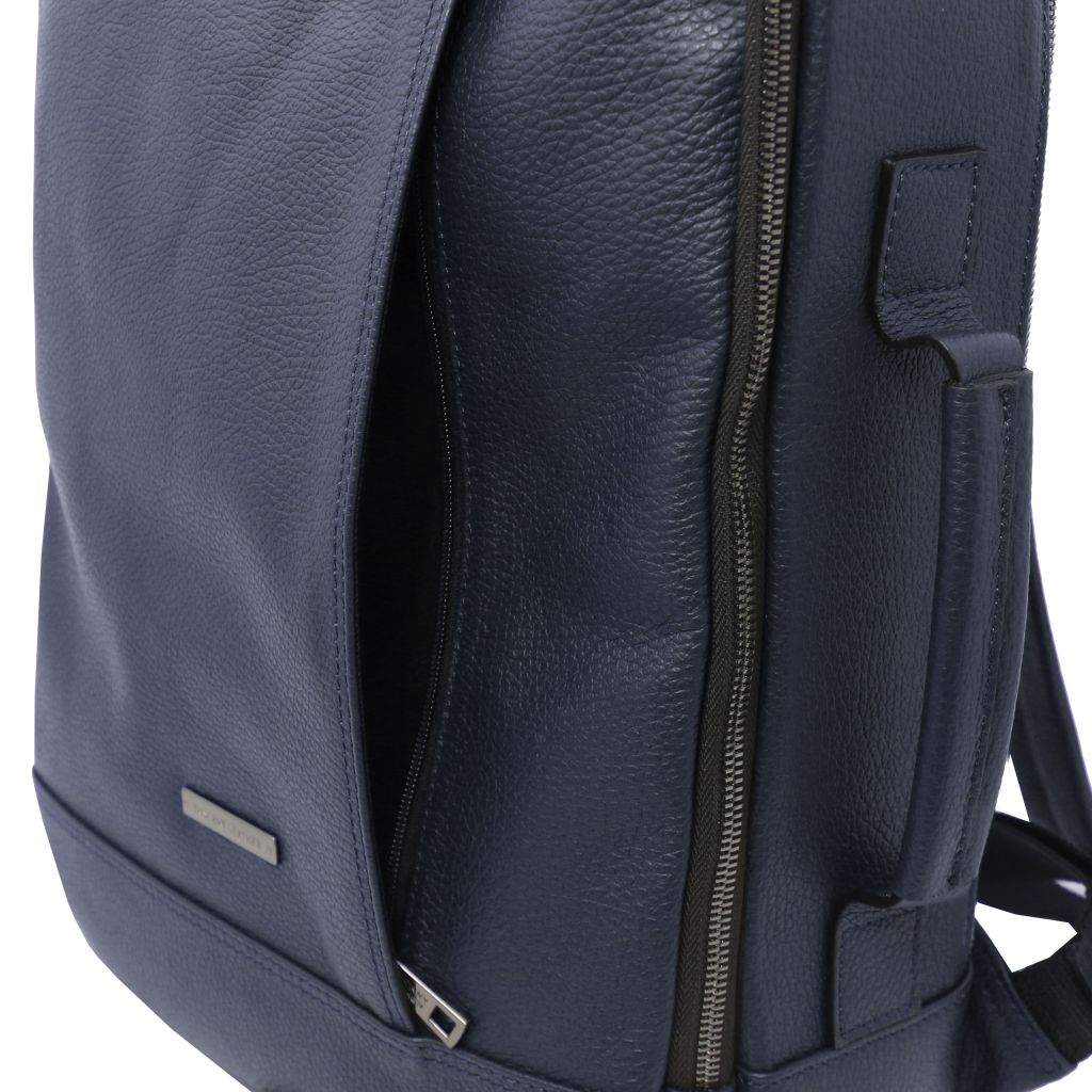 Tuscany Leather Brooklyn Datorryggsäck #Färg_Mörkblå