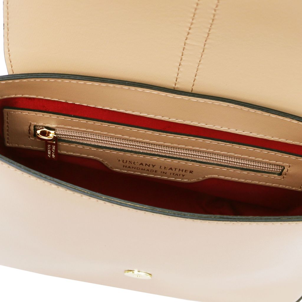 Tuscany Leather Nausica Handväska #Färg_Champagne