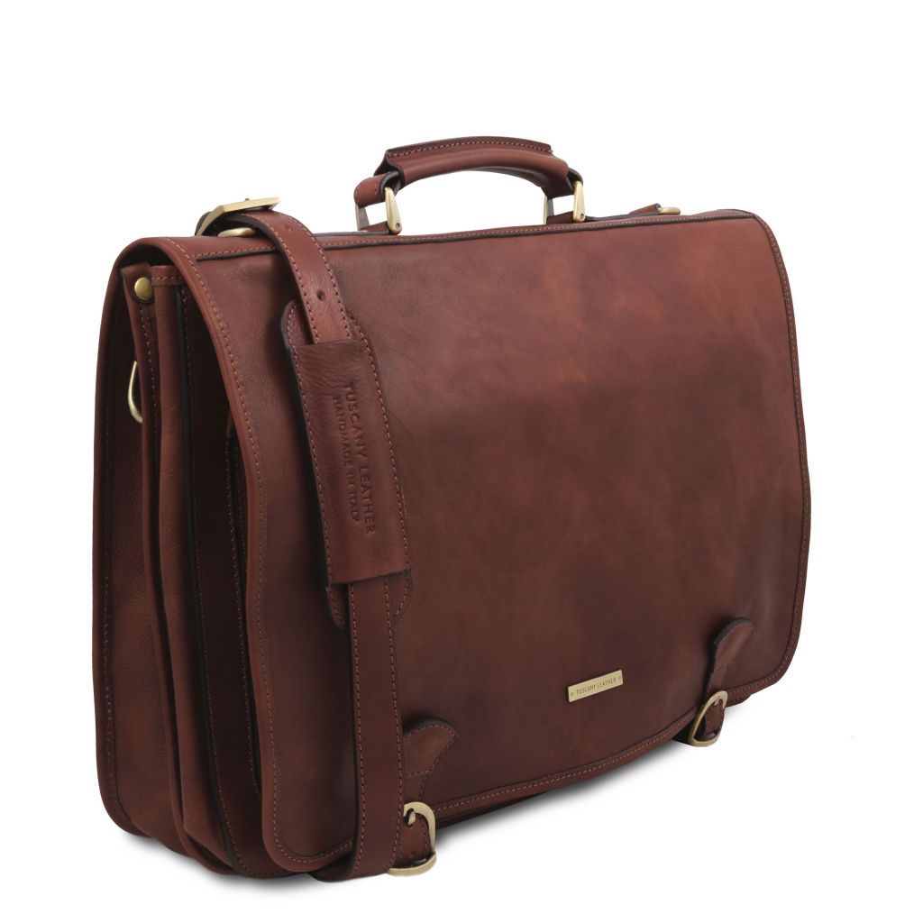 Tuscany Leather Ancona Datorväska #Färg_Brun