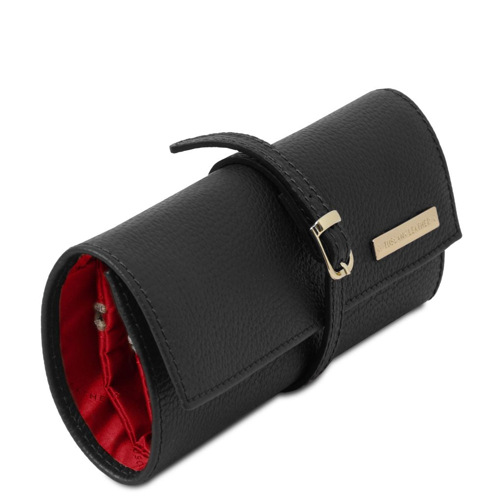 Tuscany Leather Soft Leather Jewellery Case Smyckesförvaring #Färg_Svart