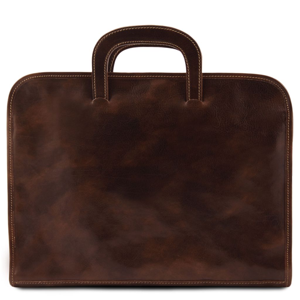Tuscany Leather Sorrento Datorväska #Färg_Mörkbrun