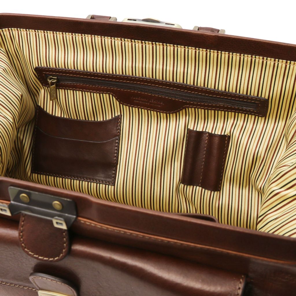 Tuscany Leather Giotto Doktorsväska #Färg_Mörkbrun