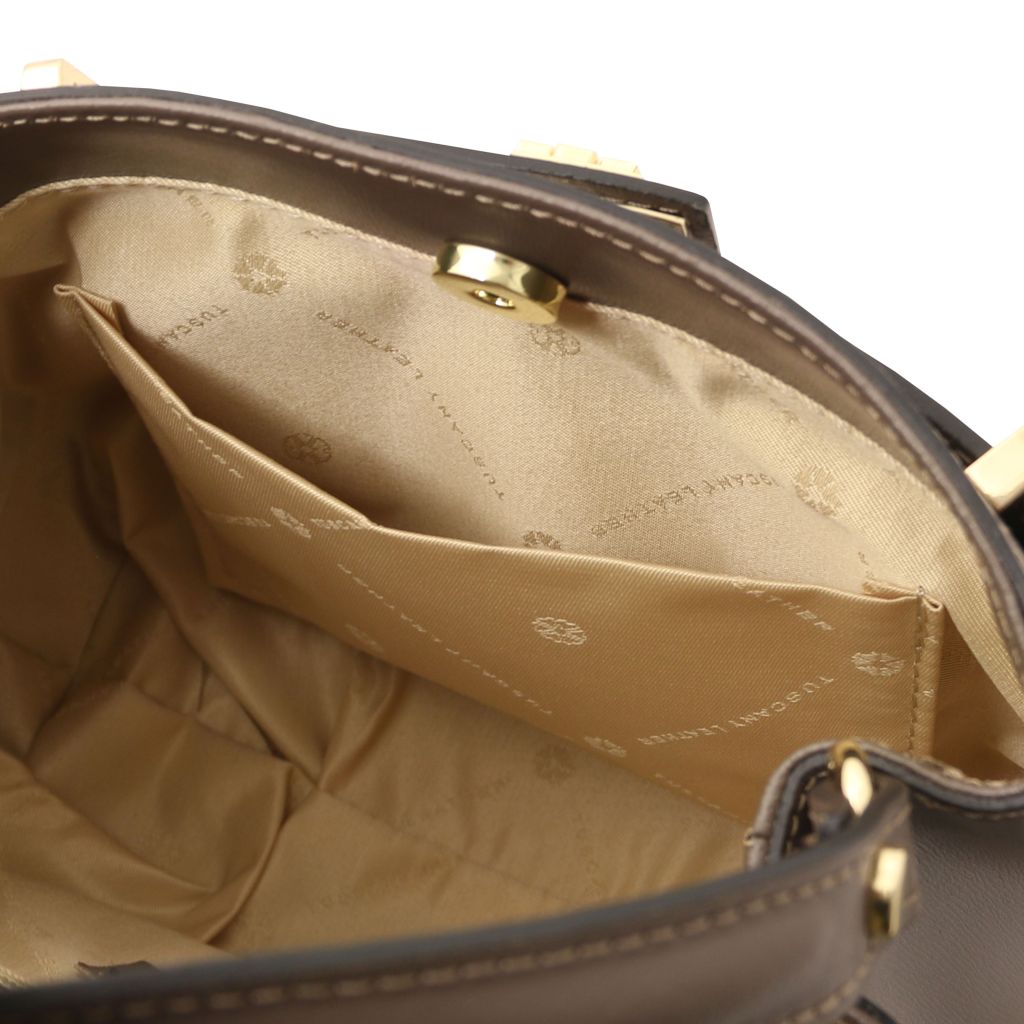 Tuscany Leather Maisy Handväska #Färg_Mörk Taupe