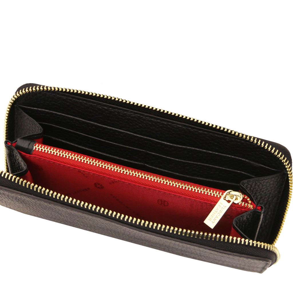 Tuscany Leather Financier Plånbok #Färg_Svart